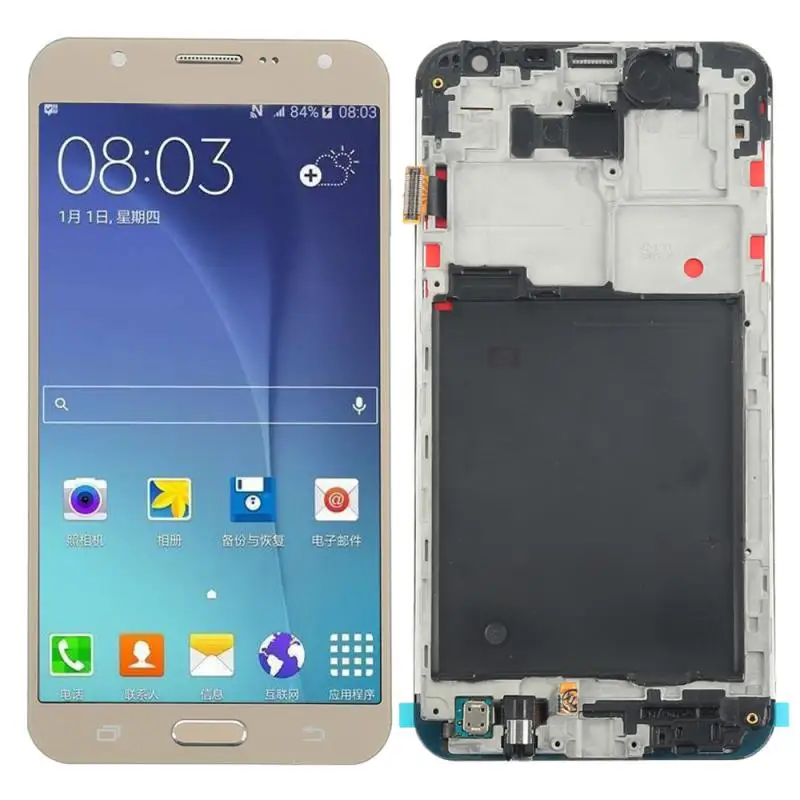 Original Amoled lcd For Samsung Galaxy J7 2016 J710 LCD Display and Touch Screen Digitizer Assembly SM-J710F J710M J710H J710FN | Мобильные