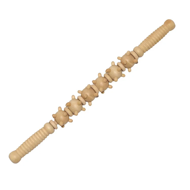 Muscle-Roller-Stick Trigger-Point-Release Relax Wooden Cellulite Self-Massage-Tool Spa
