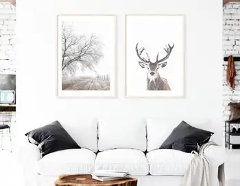 

Deer Art canvas Poster Home Decor 12x18 24x36inch