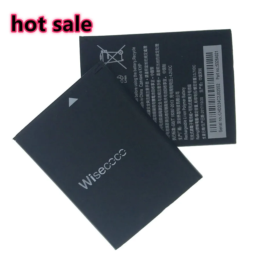 Wisecoco новый аккумулятор 2000 мАч для Acer Liquid Z520 две sim карты (P/N BAT A12 (1ICP4/51/65) KT.00104.002) +