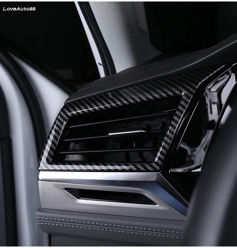 Приборная панель автомобиля кондиционер Рамка для украшения выходного отверстия крышка вентиляционные отверстия отделка полосы для Volkswagen VW Jetta MK7