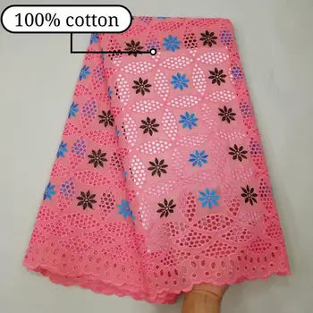 

fashion hollow out swiss voile lace fabric popular african cotton swiss voile lace for women party dress F9OC102