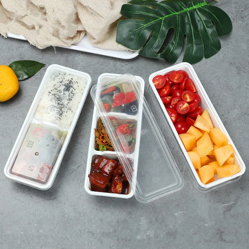 

25pcs Disposable compartment small business mini lunch box fruit fishing light food fitness meal BBQ picnic reusable box