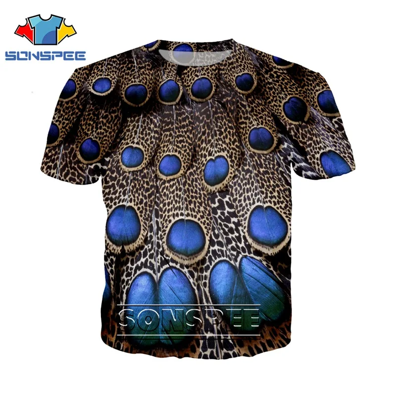Футболка с 3d принтом аниме уличная одежда с изображением животных, перьев павлина, модные футболки для мужчин и женщин детские рубашки в стиле Харадзюку футболка в стиле хип-хоп