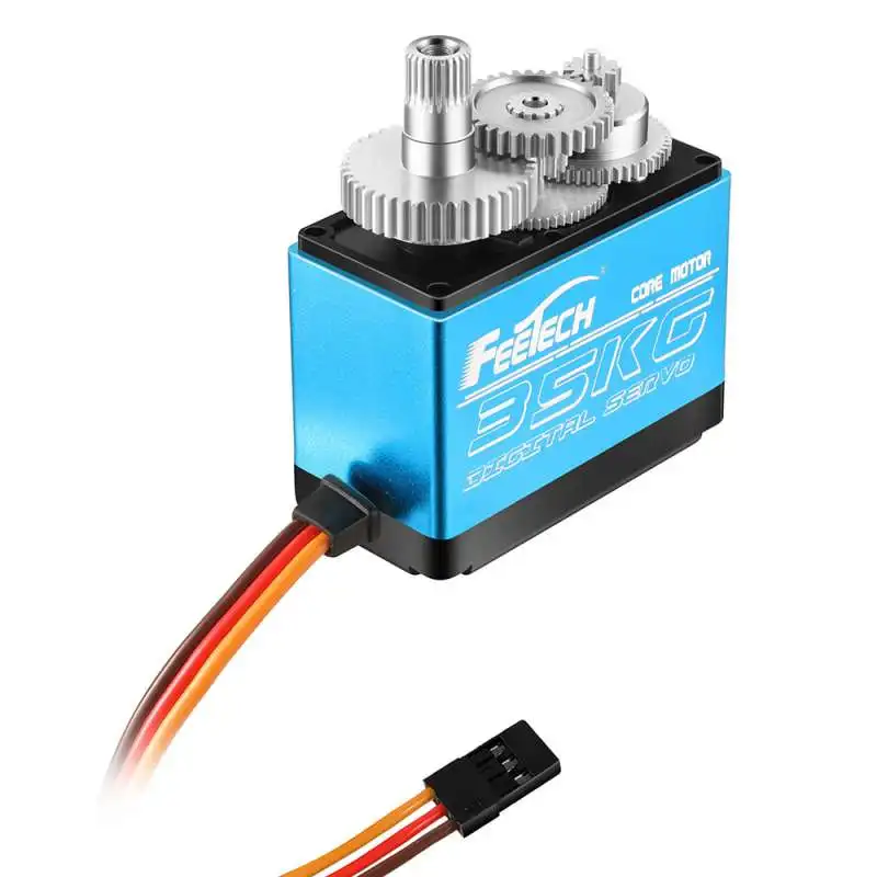 Graus para rc Modelo de Avião Feetech Lote Ft5330m 7.4v 35kg Digital Servo 180 Helicóptero Robô 4 Pçs - - Image 3