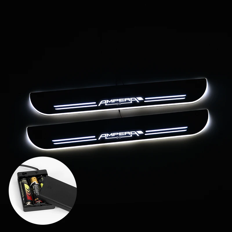 

LED Door Sill For Opel Ampera Streamed Light Scuff Plate Acrylic Battery Car Door Sills Accessories
