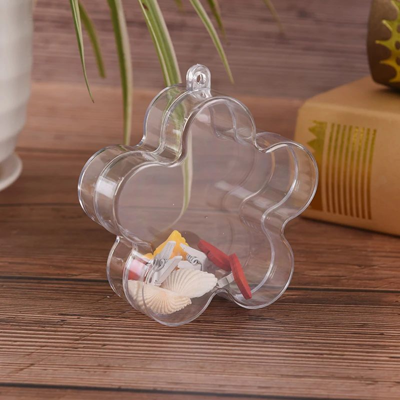 1Pcs Flower Shape DIY Clear Plastic Bath Bomb Mould DIY Bathing Tool Accessories Creative Mold