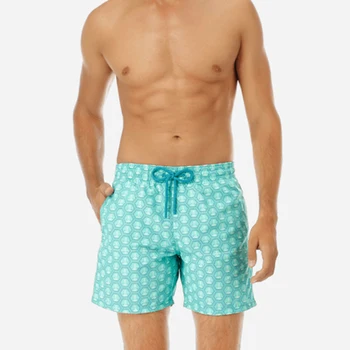 

PPFRIEND Men's Beach Shorts Summer Water Sports Swimming Surf Trunks Plus Size 2XL Gradient Shorts Drawstring Swimwear For Male