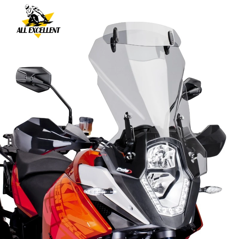 

Windscreen & Risen Adjustable Windshield 2 pieces one set Wind shield Extend Enlarged For KTM 1290 Super ADV R/S 2017-2019 2018