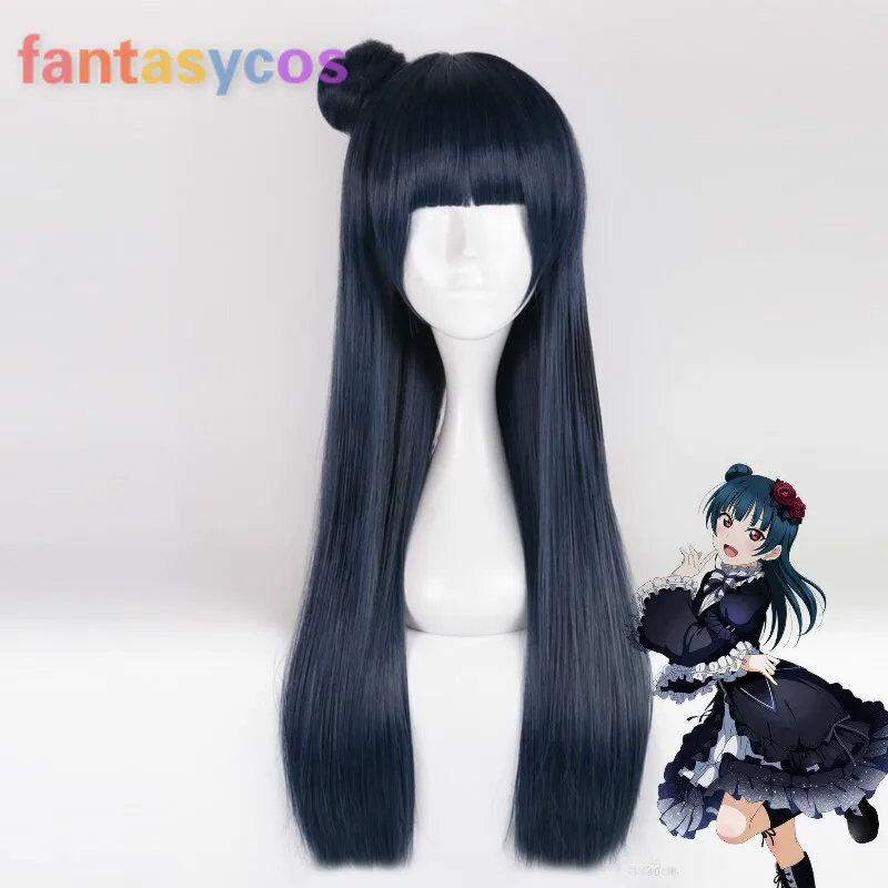 Женский парик для косплея tushima Yoshiko LoveLive Sunshine парики ролевых игр на Хэллоуин +