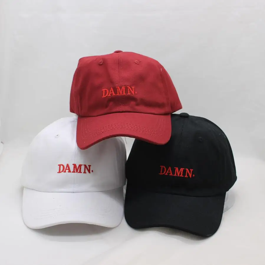 

Unisex Spring summer DAMN Hats Embroidered Earth Dad Hat Hip Hop cap Kendrick lamar Rapper Snapback hats Baseball Cap wholesale