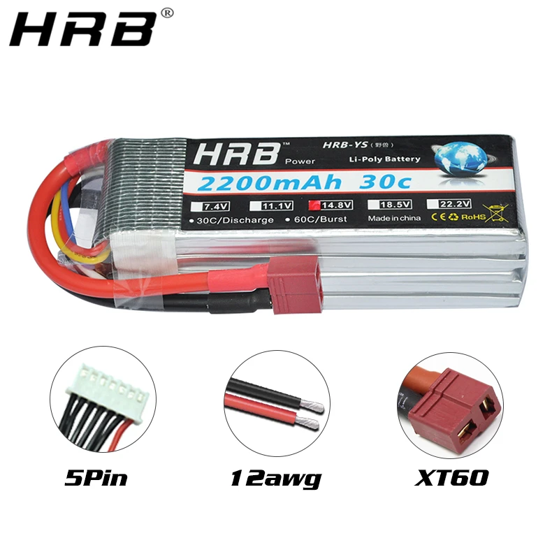 HRB 2200mah 2S 7 4 V Lipo Battery T Deans XT60 30C 3S 11 1 14 8 18 5 22 2 3 4S 5S 6S RC Drone FPV Airplanes Car Boat Parts|Детали и