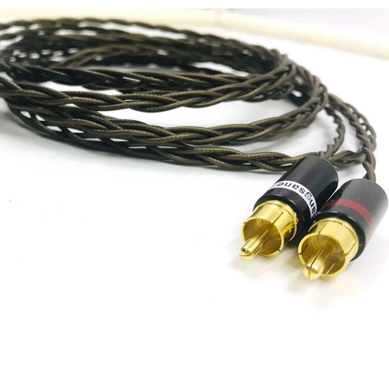 Nordost Odin 3 5mm Jack To RCA Cable Headphone Jack To Stereo RCA Audio Cable For Mobile Phone Music Player Amplifier