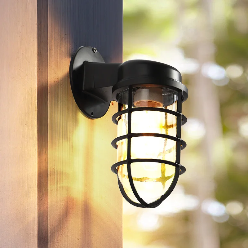 Vintage Loft Lights Cage Industry Wind Lamps Background Bar Cafe Restaurant Pub Club Living Room Sconce Stair Bra Outdoor Light wall sconces light,wall lamp
