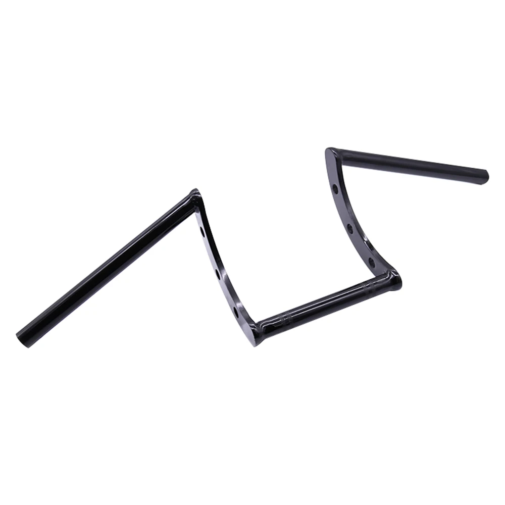 Черный Мотоцикл Универсальный 22 мм 7/" Руль Z бар для Harley Honda Yamaha Suzuki Kawasaki Triumph Chopper Cruisers поплавок велосипед - Цвет: Черный