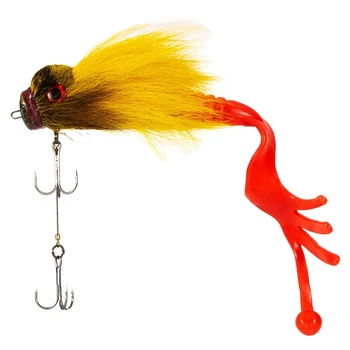

1Pcs Big Bait Fishing Lure Mouse Resin Rat Pike Lure Freshwater Saltwater Fly Fishing Lures with Double Hooks