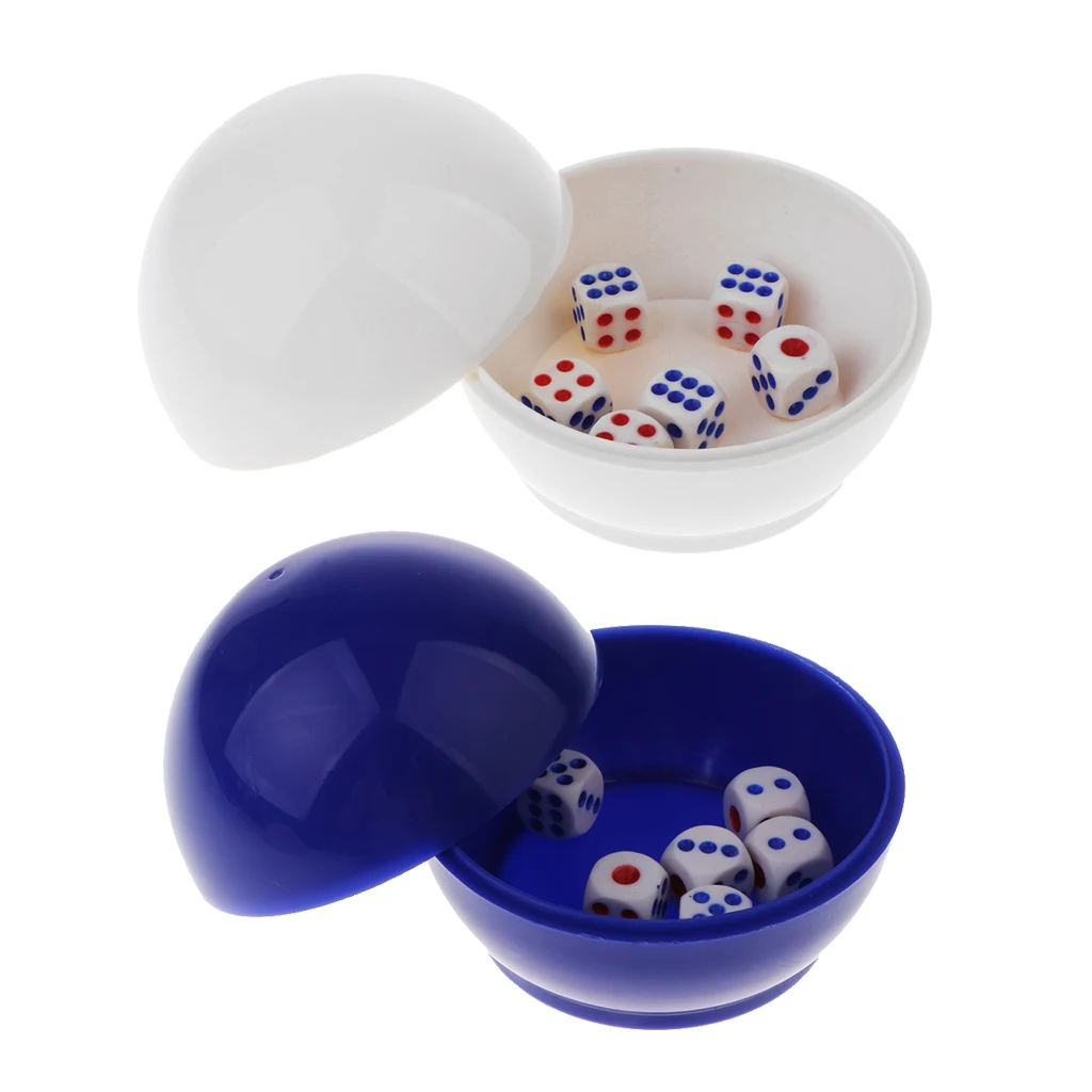 Dice Guessing Game Set Globular Dice Cup Shaker with 6pc Digital Dice
