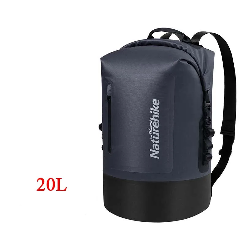 Naturehike 420D водонепроницаемая сумка из термополиуретана уличная сухая сумка речной треккинговые сумки водонепроницаемый рюкзак NH18F031-S - Цвет: Black 20L