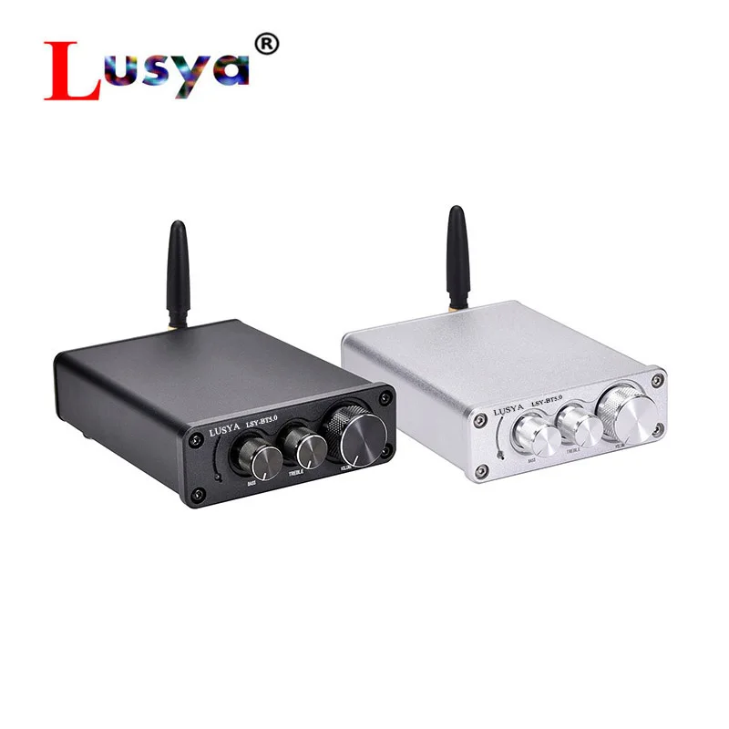 

Mini Bluetooth 5.0 QCC3003 TPA3116D2 50W + 50W HiFi Power TPA3116 Amplifier In Chassis Home Audio Amp With Treble Bass T0712