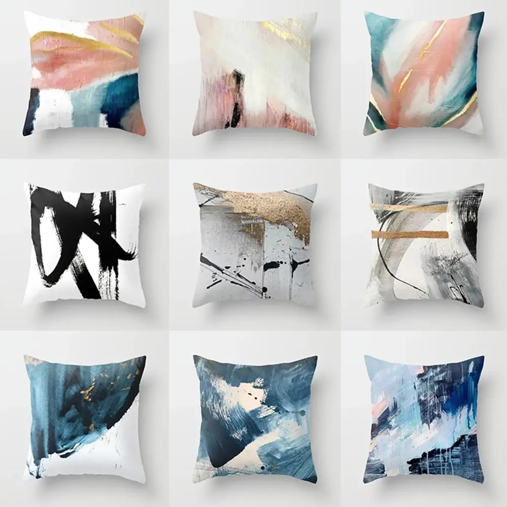 

Polyester Gold Letter Pillowcase Waist Cushion Cover Sofa Cover Car Decoration Home Decoration Shape Decoration Home Pillow