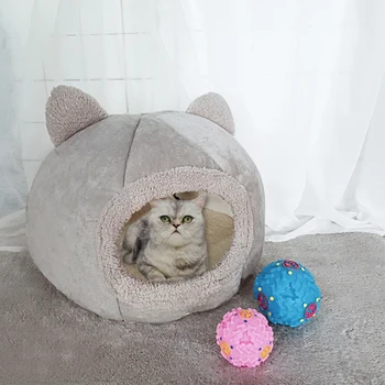 

Pet Dog Cat Tent House Kennel Removable Nest Soft Foldable Sleeping Pad Animal Puppy Cave Sleeping Mat Nest Kennel Pet Supply