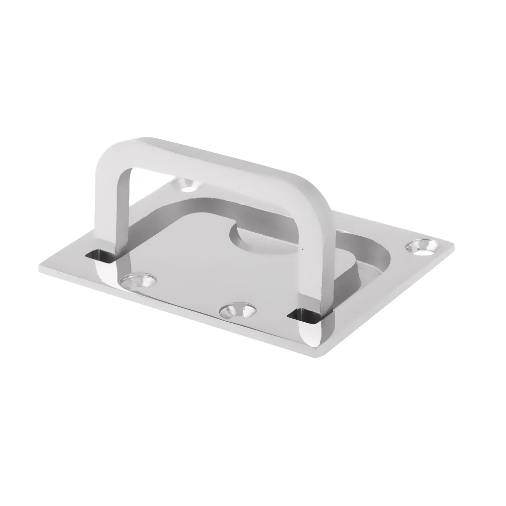 Silver Flush Hatch Latch Pull Lift Ring Handle for Cabinet Drawer Marine Boat Hardware