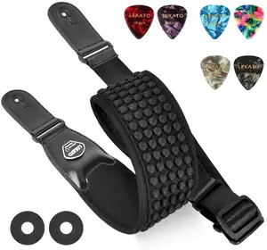 2pcs (bass)guitar strap locks rubber black - Moku Custom Guitars