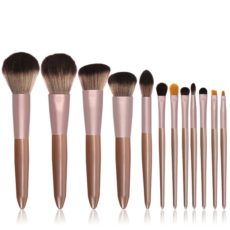 

Luxury Champagne Makeup Brushes Set For Foundation Powder Blush Eyeshadow Concealer Beginner Eye Make Up Brush Beauty Tools