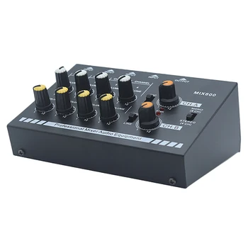 

N-AUDIO 4 / 8-Channel Mini Mixer 4-Channel Line Mixer Reverb Audio Mixer(US Plug)