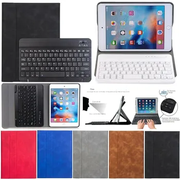 

50# Bluetooth Keyboard For iPad 10.2" 7th Gen For iPad Air 3rd Gen For iPad Pro 10.5" PU leather Bluetooth Keyboard Case