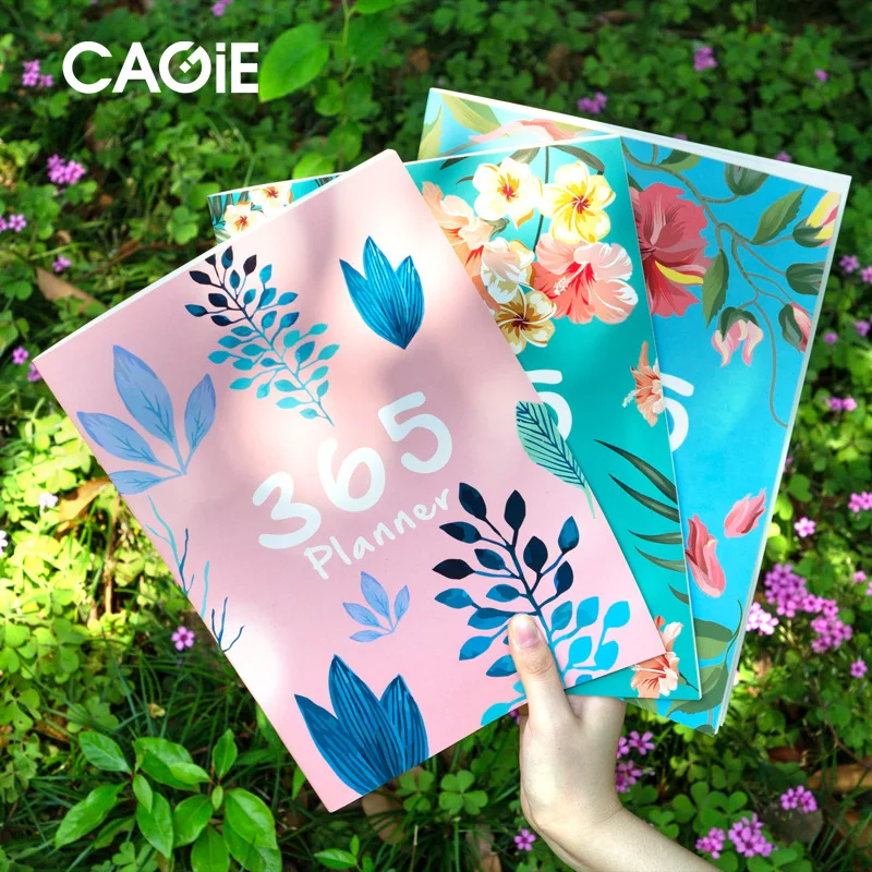 

Flower 2020 2021 A4 Monthly Planner Notebook Organizer Journals DIY 365 Days Plan Kawaii Weekly Schedule Notepad Stationery Gift