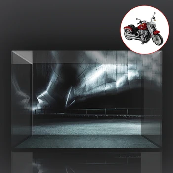 

Building Block Acrylic Dustproof Display Box Show Box for Davidson Fat Boy 10269 (Display Box Included Only, No Kit) - 3 Lights