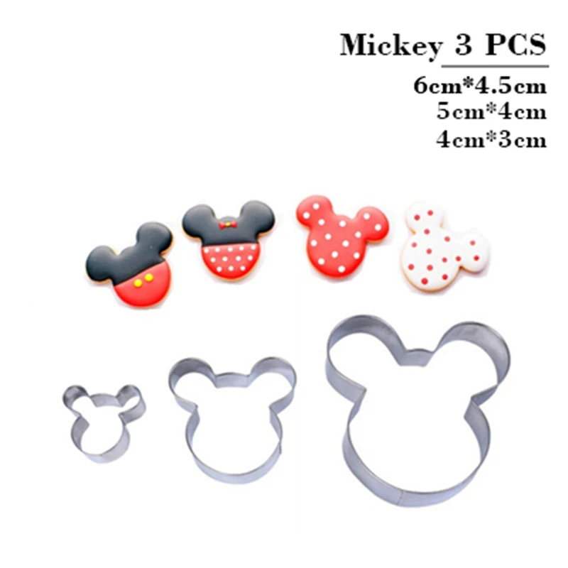 3pcs Mouse Cookie Cutter Fast Shipping Stainless Steel Cut Biscuit Mold Cooking Tools Set Vegetable Chopper Kitchen Accessories | Дом и сад
