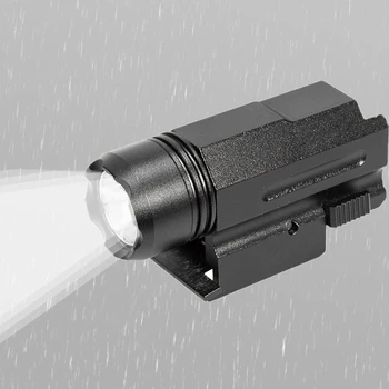 

Tactical LED Gun Light 2-Mode Airsoft Aluminum Mini Pistol Flashlight Military QD Quick Detach Handgun Torch for 20mm Rail