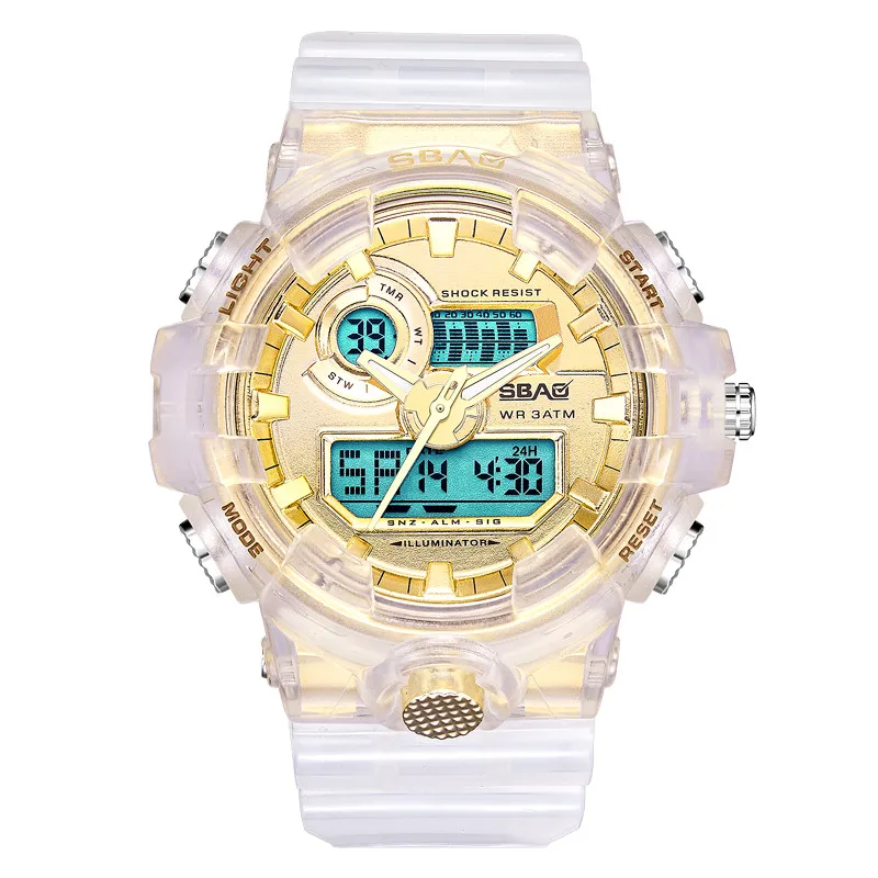 Спортивные часы reloj mujer женские светящиеся с будильником электронные спортивные