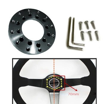 

70MM Steering Wheel Adapter Plate for Logitech G25 G27 Steering Wheels Modification Set Aluminum 24 Hole Adapter DIY Parts
