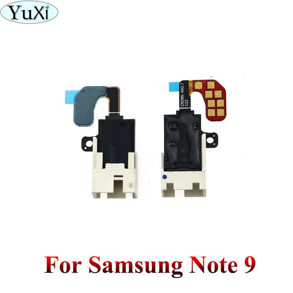 Note 9 YuXi для samsung Galaxy J4 J3 J330 J6 S7 edge S8 S9 note 4 8 Разъем для наушников аудио микрофон гибкий кабель аудио разъем Flex - Цвет: Note 9