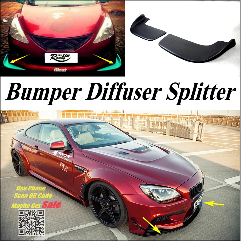 Автомобильный разветвитель диффузор бампер Canard губ для BMW 6 M6 F12 F13 2011 ~ 2016 тюнинг