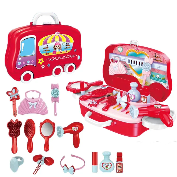 Игрушка для ролевых игр, инструменты для ремонта детей, игровая игрушка, чемодан для симуляции, детский набор пластиковых игрушек, косметичка для макияжа, кухонная коробка