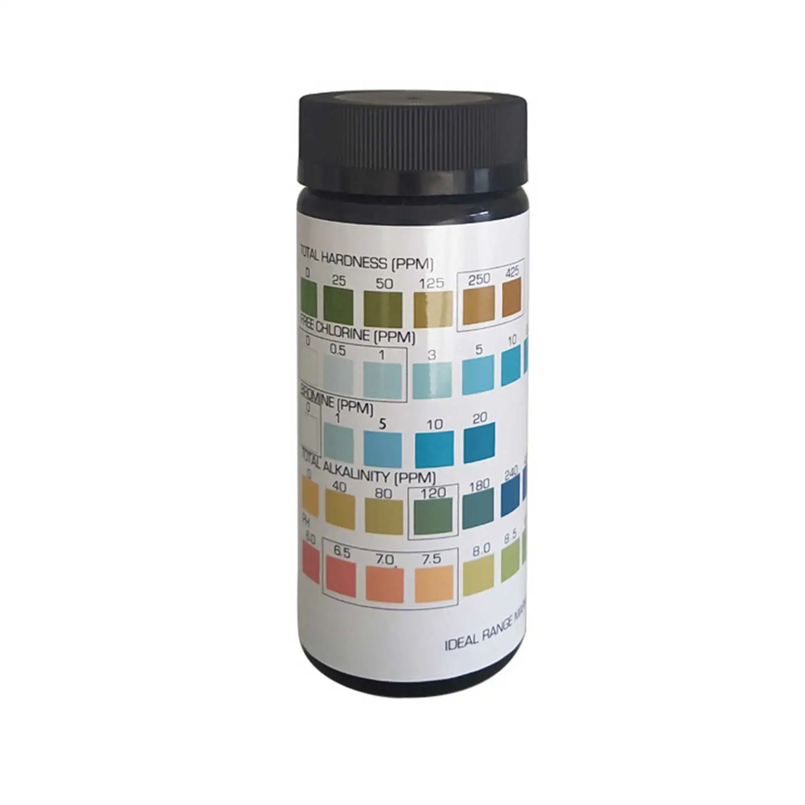 100Pcs Multipurpose Chlorine PH Test Strips PH Test Strips 5 In 1