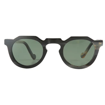 

Round oval yak horn frame UV400 polarized lenses unisex women men's sunglasses horn glasses eyeglasses
