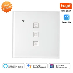 Tuya EU WiFi Smart Curtain Switch for Electric Motor Roller Shutter Blinds Automatic Control System Works with Alexa Google Home