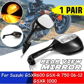 

2pcs Motorcycle LED Turn Signal Rear View Mirrors For Suzuki GSXR 600 750 2006 2007 2008 2009 2010 GSXR 1000 2005 2006 2007 2008