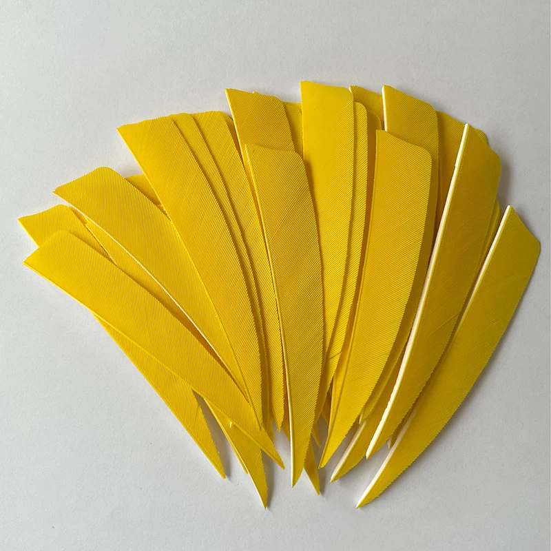 100Pcs IBOUNFOX 4" Shield Archery Arrow Feather Fletching RW Hunting Bow Arrow Accessories Natural Turkey Feathers 4