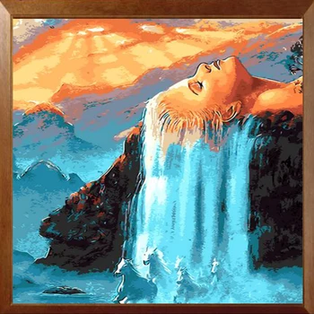 

Painting By Numbers Hair Waterfall Drawing On Canvas Pictures By Numbers Hand Painted Paintings Fish Art Gift Kits Home Decor