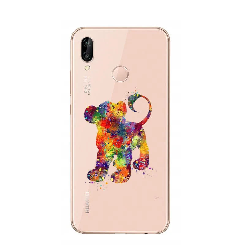TPU Lion King Hakuna Matata Soft Phone Case Cover For Huawei Mate 10 20 Lite P30 Pro P10 Lite P8 Lite P30 Lite P20 Lite P20Pro - Цвет: TPU