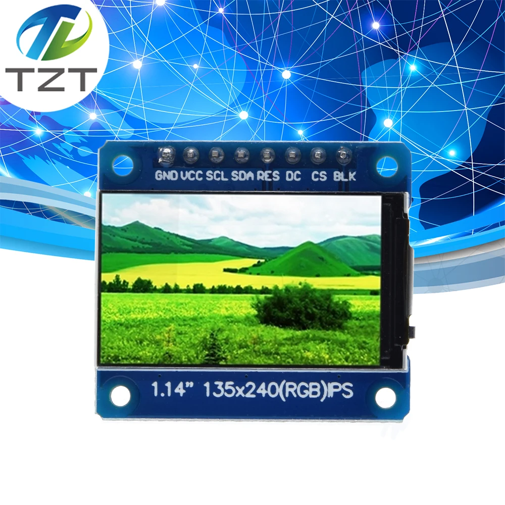1 шт. Новый ips 14 дюймов 3 В 8PIN SPI HD полноцветный TFT дисплей экран ST7789 диск IC 135*240 |