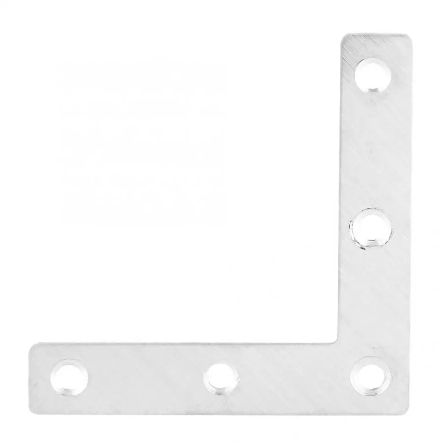 

50pcs Furniture Connector Stainless Steel L-shaped Corner Plate Connector Furniture Fittings Connectors Corner Protector