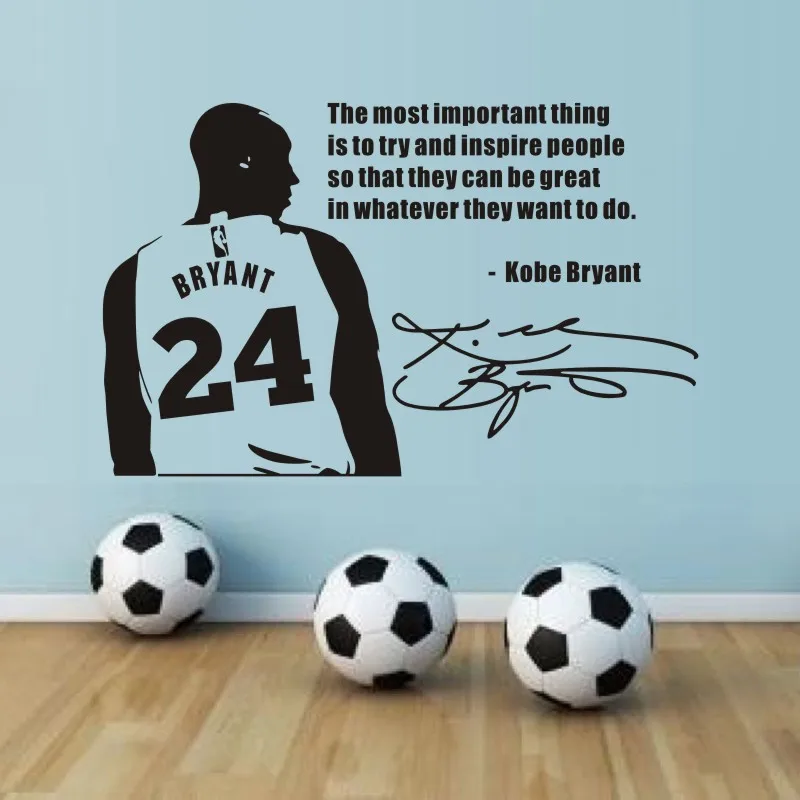 

New Style Sports Sports Generation Wall Decal Basketball Inspiration English Quotations Living Room Bedroom