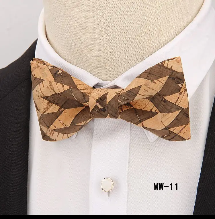 Pajarita de madera para hombre, corbatas artesanales, accesorios elegantes para boda, fiesta, de mariposa, corbatín de madera de corcho, regalos para nuevo _ AliExpress Mobile